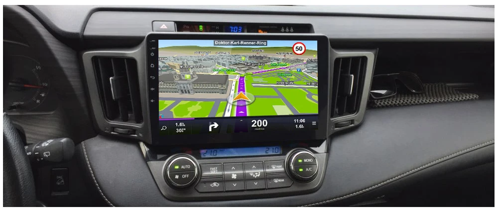 Cheap Sinosmart  Android 8.1 2Din IPS/QLED 2.5D screen car gps multimedia radio navigation player for Toyota RAV4 2009-2013 14