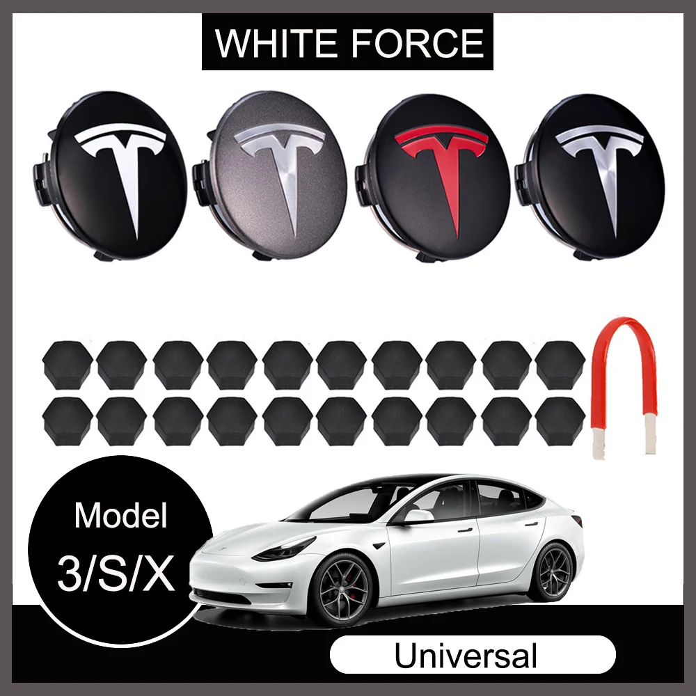 Набор колпачков для Tesla Model 3/S/X 25/29 шт. с 4 центральными колпачками | Автомобили и
