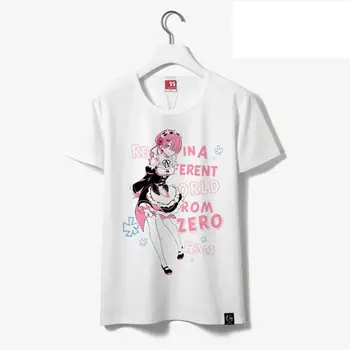 

High-Q Re:Life in a different world from zero Tees T-Shirts tshirt student cartoon Ram Rem lolita girls t-shirt tshirt tees