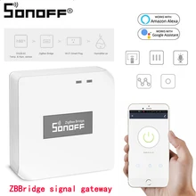 Sonoff zbbridge sinal gateway voz controle remoto zigbee sem fio interruptor para sonoff s31 lite zb/basitzbr3 diy interruptor inteligente