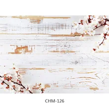 

Art Fabric Flower and Wood Planks Theme Photography Background Board Backdrops For Photo Studio Props 710 CHM-113