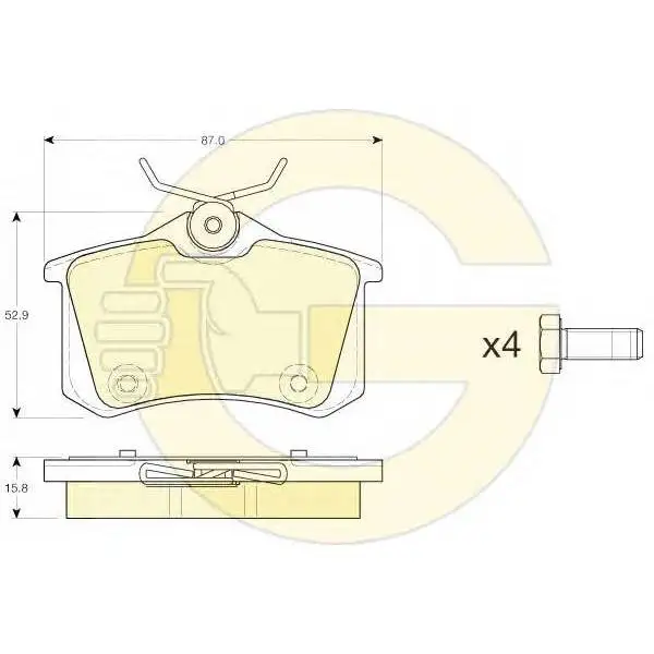 Колодки тормозные AUDI 96-/CITROEN 99-/RENAULT 98-/PEUGEOT 00-/V