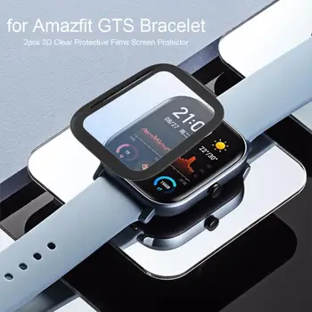 

Durable Protective Films Wear-resistant 2pcs Watch Protective Films Screen Protector Case for Amazfit GTS Smart Bracelet