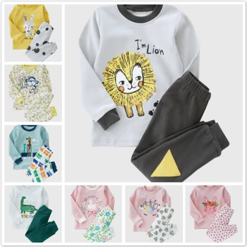 

Wholesale kids Pajamas sets Homewear Boys Girls Cartoon Sleepwear Nightwear Suit Children Pyjamas Cotton Print Sleepwear 20pcs