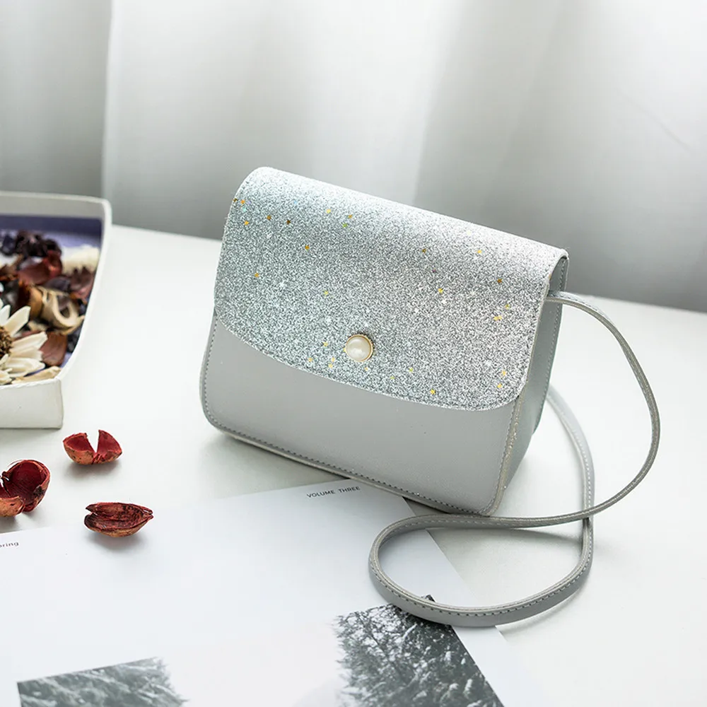 

Women small purses handbags Sequins Pearl Cover bling Crossbody Bag Messenger Bag phone Coin purse bolsa feminina bolso mujer