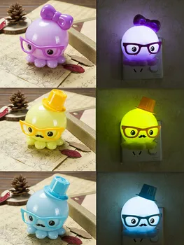 

100% Brand New And High Quality Bedroom Cute Animal Octopus Shape Baby Lamp New Night Light Octopus LED Gift Energy-saving