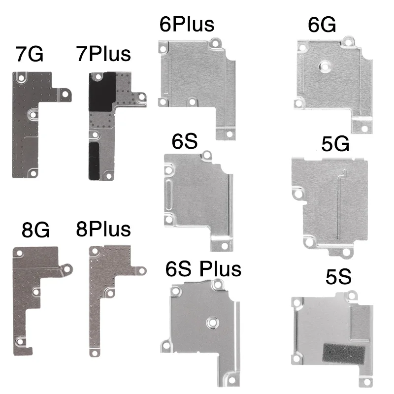 1 шт. ЖК-дисплей экран гибкий кабель для iPhone 5 5S 6 6S 7 8 Plus X разделитель Клип держатель металлическая пластина Кронштейн Крышка