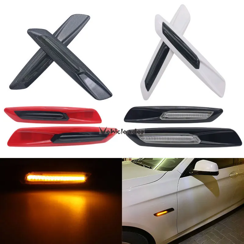 Для BMW E60 E61 E39 E81 E82 E87 E88 E90 E91 E92 E93 2x светодиодные боковые габаритные огни указатели