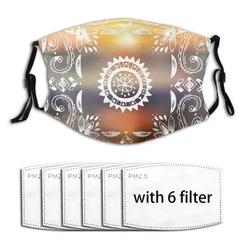 

Anti Haze Boho Style Graphic Elements Mask Anti-Dust Mouth Face Mask Protective Mouth Cover Masks Reusable Breathable