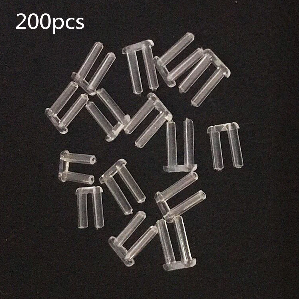 200pcs 1.4mm 1.5mm X 7mm X 0.8mm Rimless Glasses Double Rubber Plug