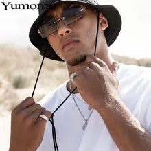 Модные маленькие прямоугольные солнцезащитные очки для женщин без оправы Квадратные Солнцезащитные очки для женщин Летний стиль женские uv400 зеленый коричневый