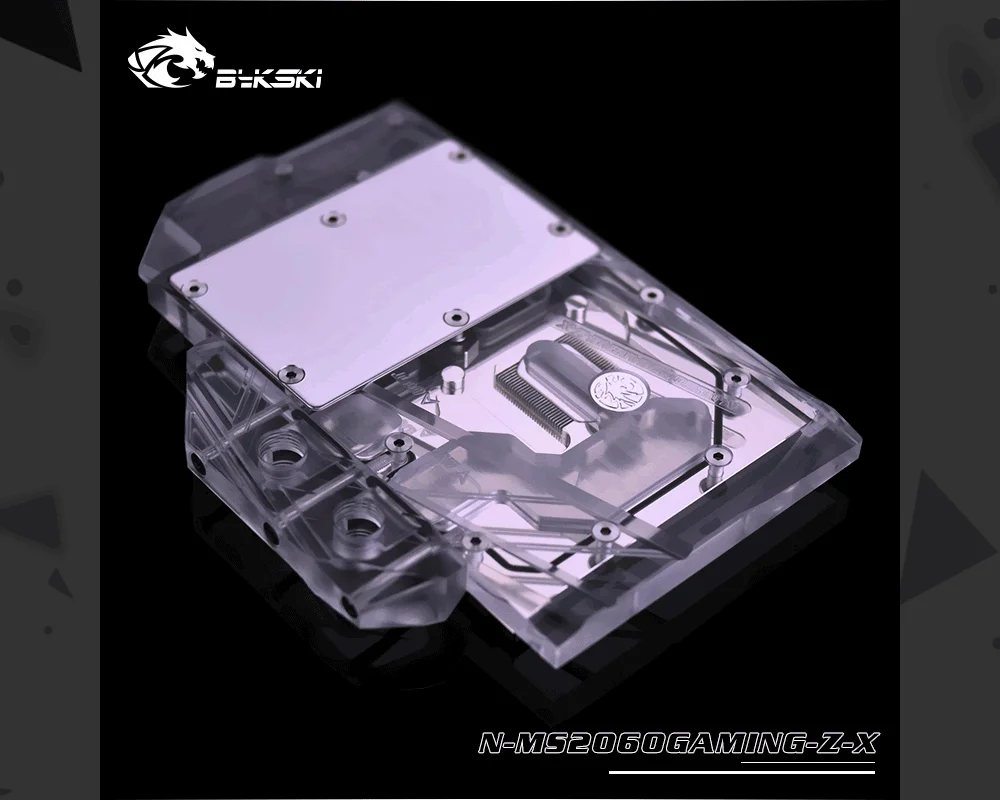 Bykski N-MS2060GAMING-Z-X, Full Cover Graphics Card Water Cooling Block For MSI RTX2060 Gaming Z 6G  