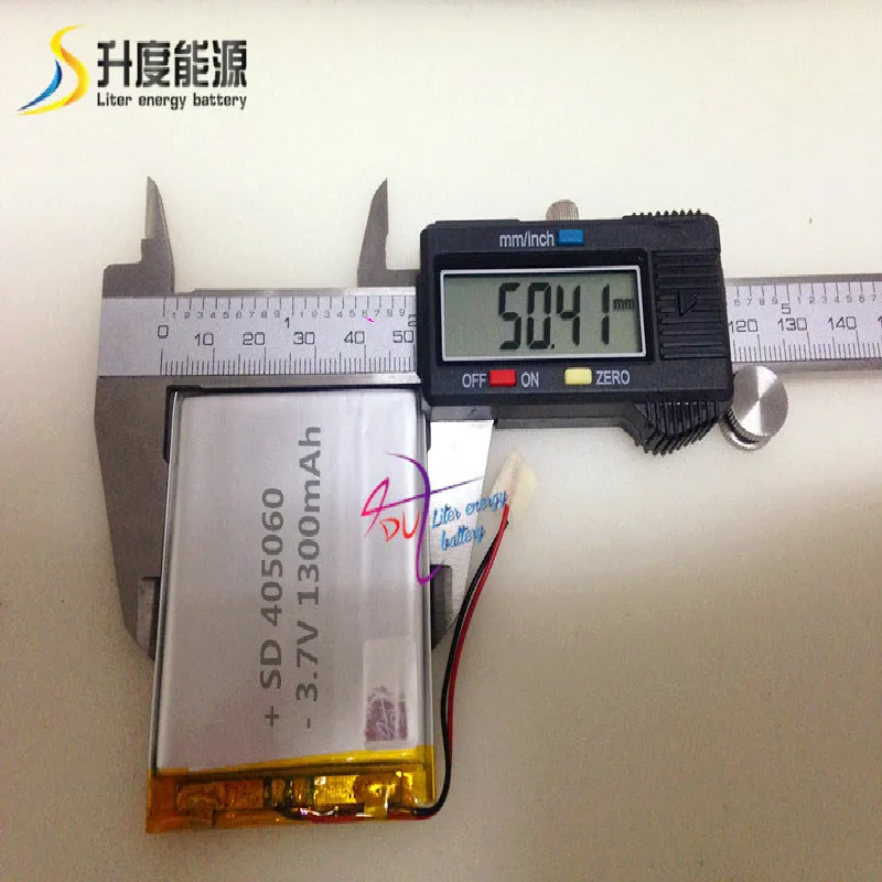 SD405060 перезаряжаемая 3 7 V литий-полимерная батарея 1300mah Lipo v 405060 для gps устройства |