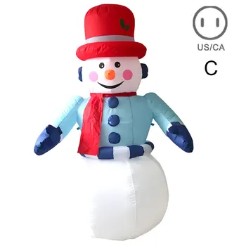 

Christmas Halloween Inflatable LED Snowman/Santa Claus/Grim Reaper Model Light Up Christmas Blow Up Outdoor Decoration