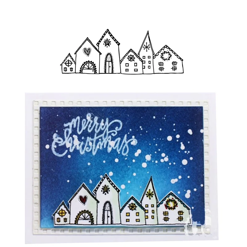 

CH NORDIC TOWN Clear Silicone Stamp Seal Yourself Scrapbooking Album Sheets Decorative Clear Stamp Card Decor