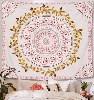 

Floral Bohemia Wall Hanging Fabrics Polyester Psychedelic Witchcraft Tapestry Mandalas Wallpapers Home Decor Gypsy Blanket Tarot