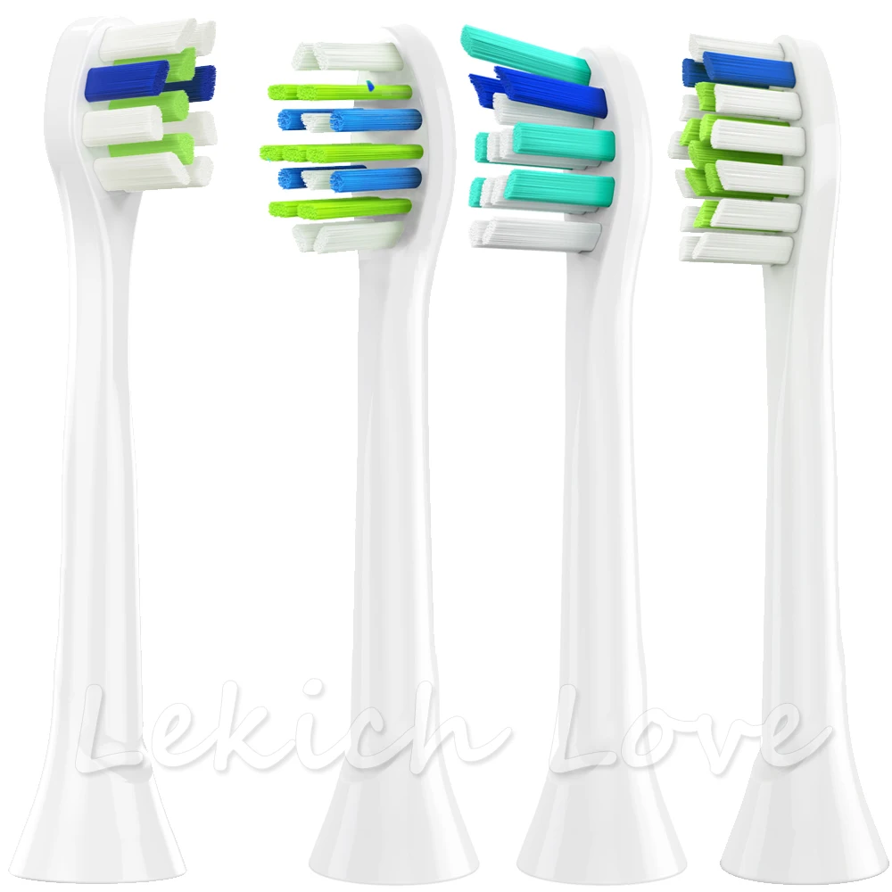 4 шт. сменные насадки для зубной щетки Philips Sonicare 2 серии hx6232 Diamond Clean Flexcare|Насадки