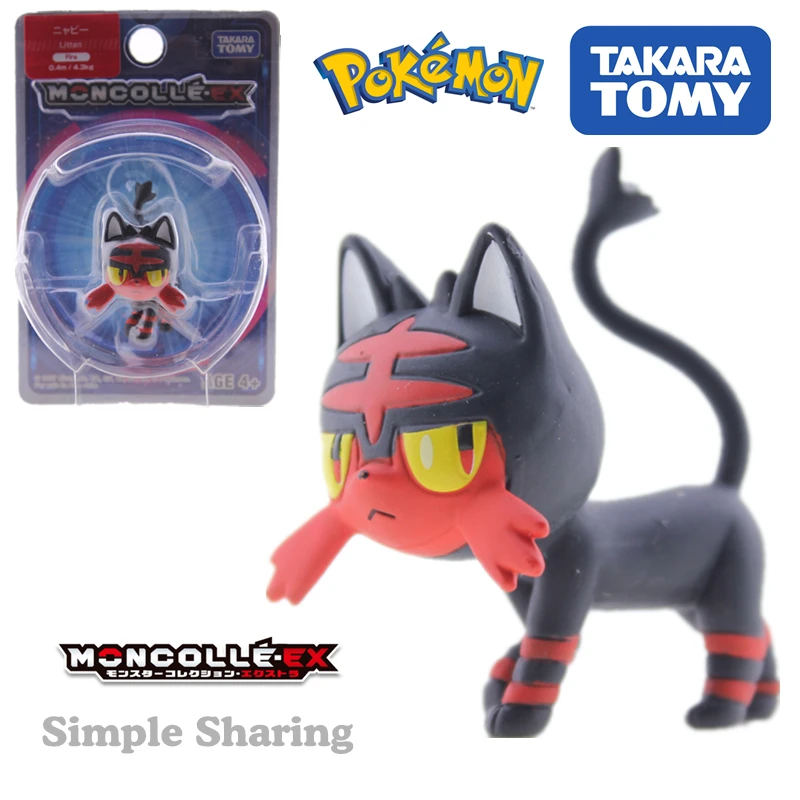 Takara Tomy Pokemon MC Moncolle-EX Asia-10 литров Nyaby Tomica 3-5 см мини Карманный Монстр Коллекция