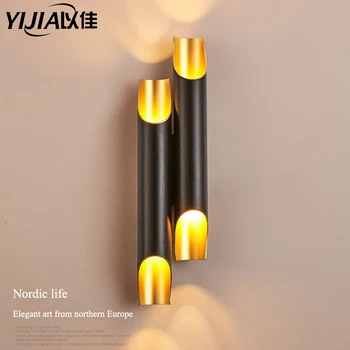 

Modern wall light retro loft wall lamp headlamp art deco lighting iron lampshade wall+lamps bedside lamp dining room study home