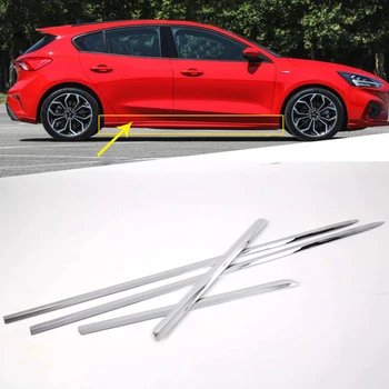 

For Ford Focus Sedan 2019 Door Side Cover Car Body Moulding Line Cover Trim Protector Decoration Frame Exterior Accessories