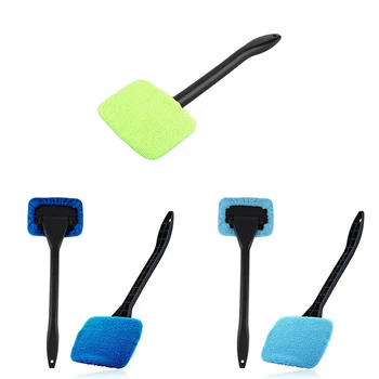 

High Quality Auto Window Cleaner Windshield Windscreen Microfiber Car Wash Brush Dust Long Handle Car Cleaning Tool