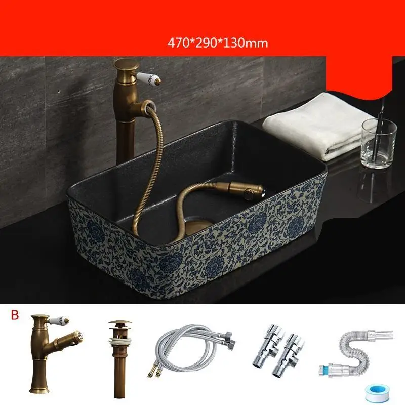 MODEL K Bassin Da Appoggio Sobre Encimera wastatel Banyo умывальник Lavandino Bagno Black Evier Lavabo Pia Cuba Banheiro раковина для ванной комнаты - Цвет: MODEL K