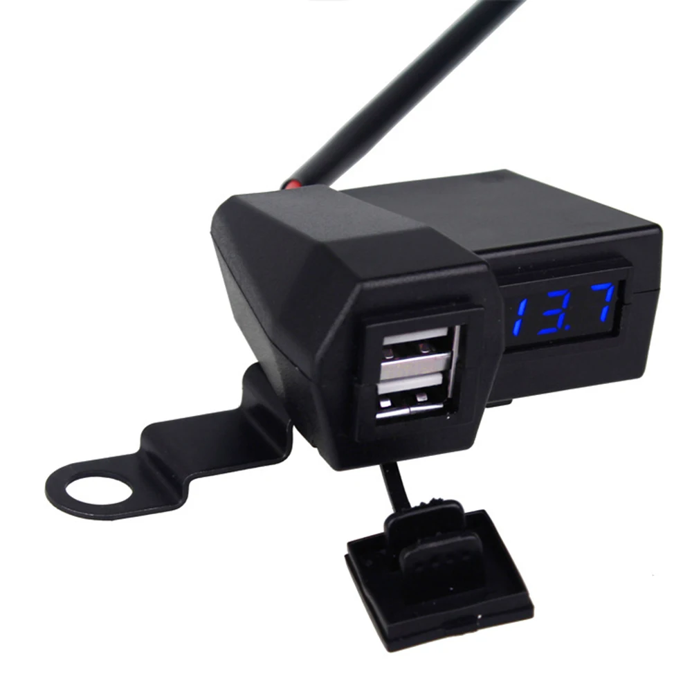 PP 4-в-1 2-24 V) Многофункциональная мотоцикл зарядных порта USB для автомобиля Зарядное устройство 30x28x62 мм с наружной резьбой