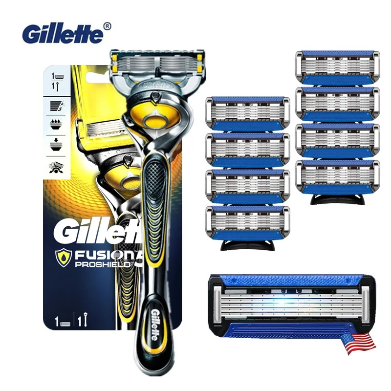 

Gillette Fusion Proshield Original Razor Men Manual Shaver Razors Machine for Shaving Razor Blade Cassettes for Shaving