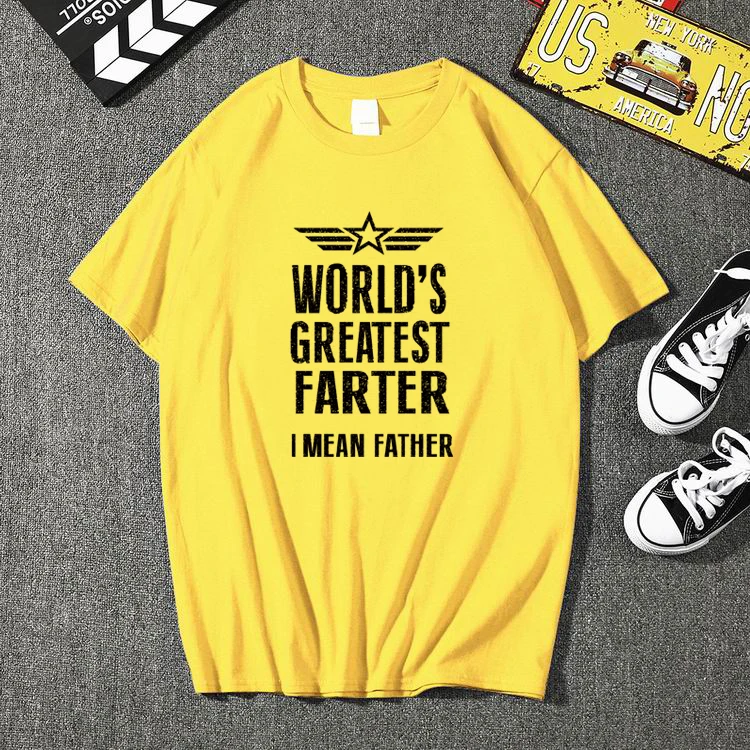Новинка, мужская мода, День отца, подарки, идеи, футболка для мужчин, s, самый большой в мире фартер, I Mean Father, топ, футболка забавная папочка
