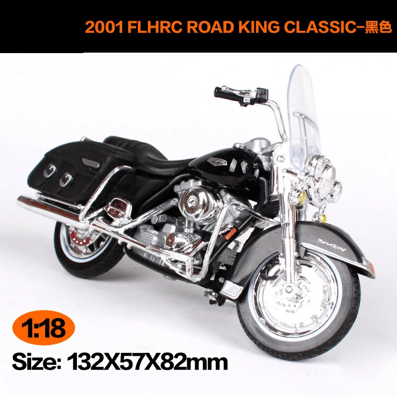 Maisto 1:18 Harley Davidson 2001 FLHRC ROAD KING классическая модель мотоцикла из металла игрушки для