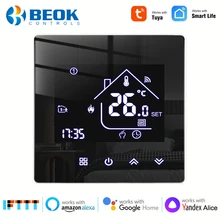 

Beok Tuya Wifi Thermostat for Gas Boiler Smart Heating Room Temperature Controller Works With Yandex Alice, Alexa, Google Home