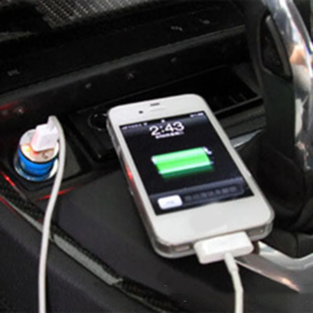 4 шт. 12-24 в USB Автомобильное зарядное устройство для прикуривателя 1 порт 5 В выход мини портативное автомобильное USB зарядное устройство для путешествий