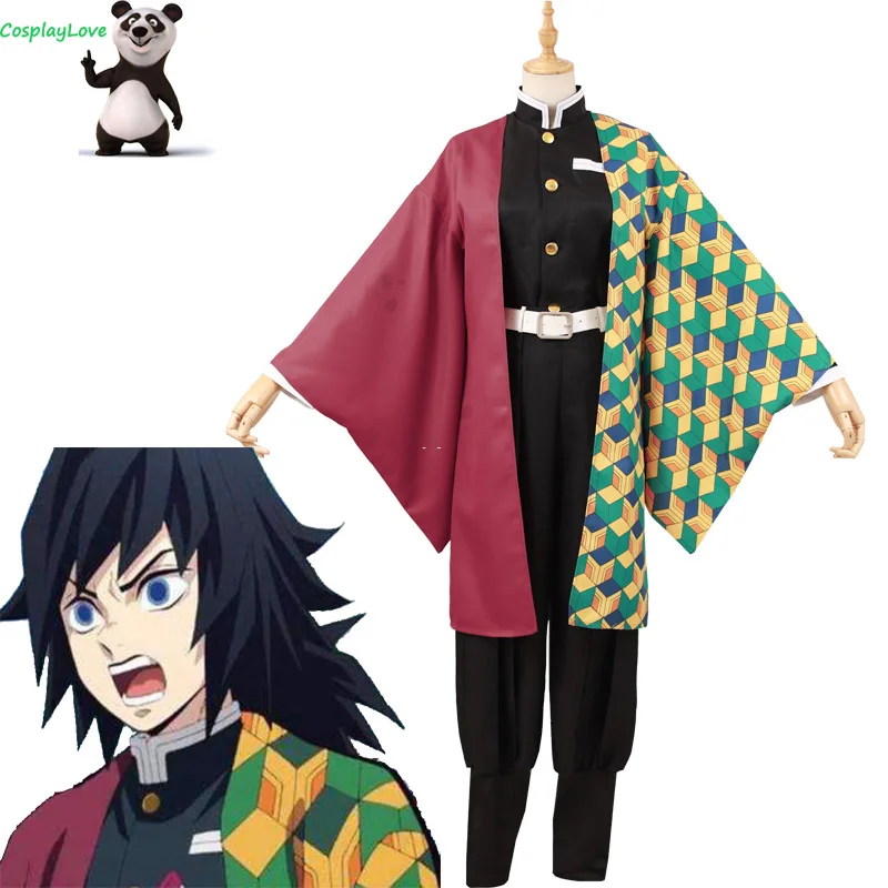 Косплей Love Demon Slayer Kimetsu No Yaiba Giyuu Tomioka Костюм на заказ для Хэллоуина рождественские