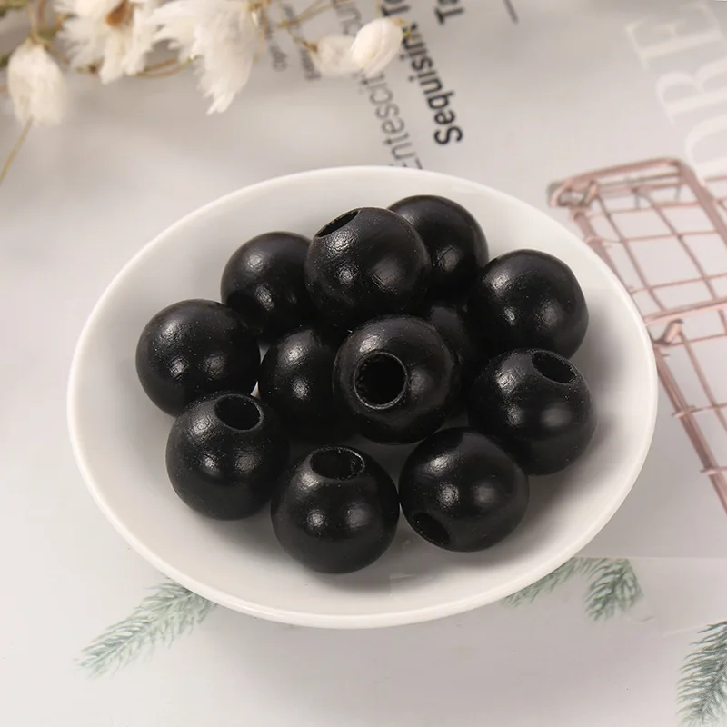 DIY New Products 20mm Colorful Big Hole Round Wooden Beads Custom Fashion Crafts Kid's Jewelry Baby Toys Accessories Wholesale DIY New Products 20mm Colorful Big Hole Round Wooden Beads Custom Fashion Crafts Kid's Jewelry Baby Toys Accessories Wholesale