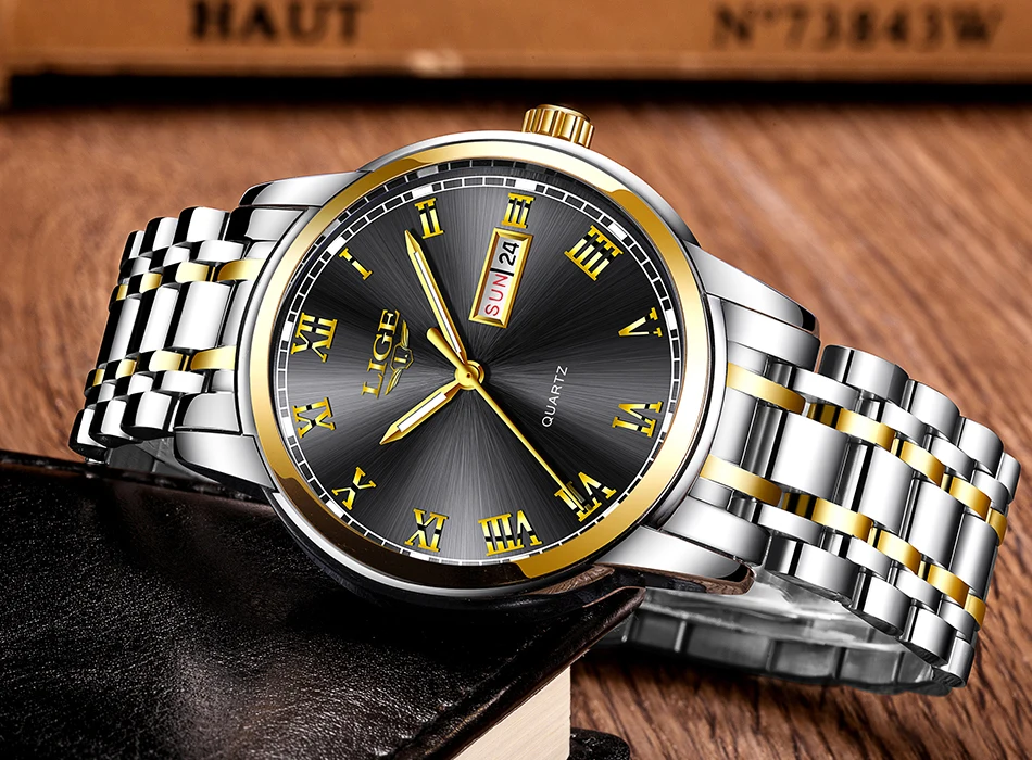 Couple Watches for Lovers Quartz Wristwatch Fashion Business Men Watch for Women Watches Stainless Steel White Gold Pair Hour