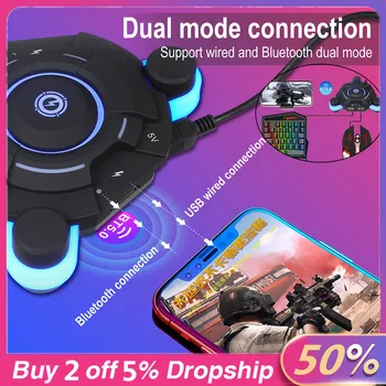 

2020 Gaming Mouse Portable Mobile Bluetooth Adapter Gaming Keyboard Mouse Converter For Pubg Laptop Мышь Мышка Dropshipping