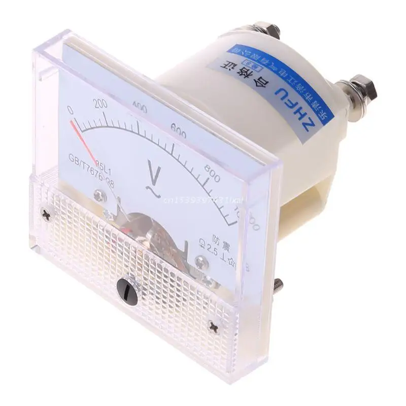 Aexit 85L1 Clase 2.5 AC 0-50V Medidor de voltaje medidor de voltímetro analógico model: R7236IIVI-8535SW de panel rectangular