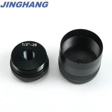 Для Maglite D Cell Cap Set 1/2-28 алюминиевая крышка s Black Для Maglite D Cell Cap Set 1/2-28 алюминиевая крышка s Black