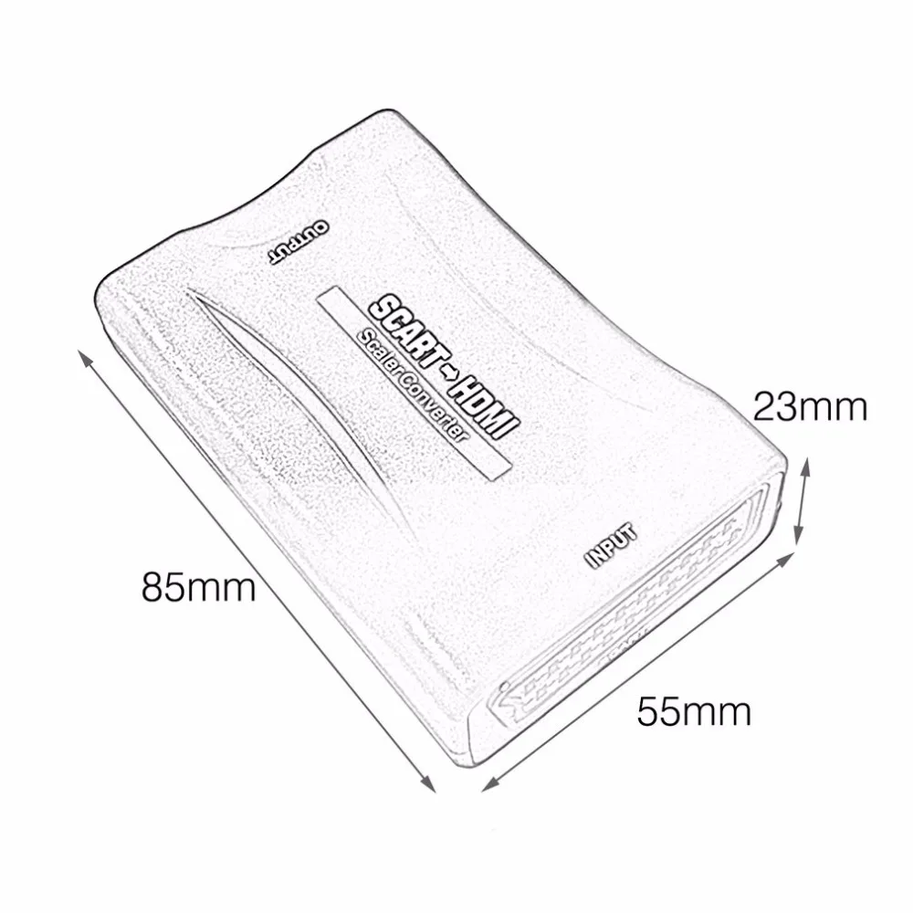Onleny 1080P из scart в HDMI конвертер аудио видео адаптер для HD tv Sky Box STB для смартфона HD tv DVD K5 US EU UK AU Plug