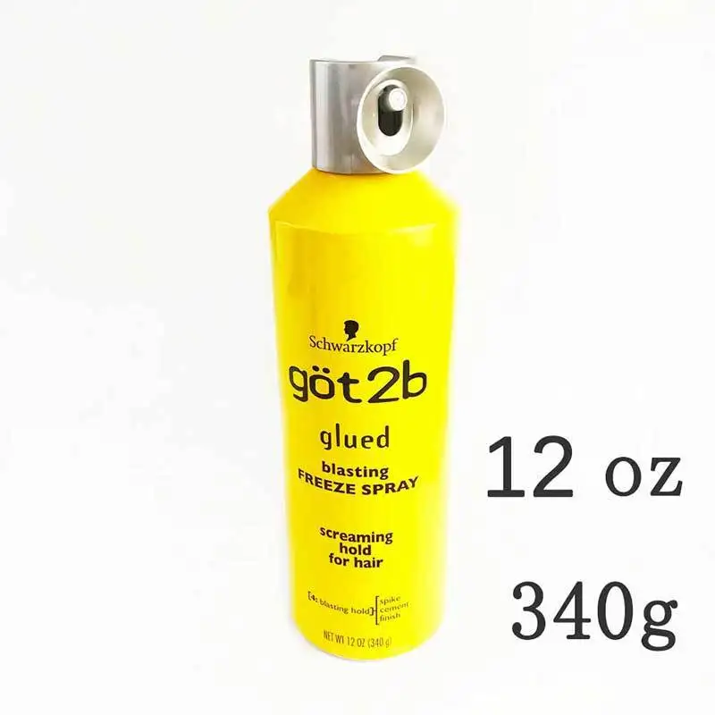 Spray à Prova Estilo do Cabelo Estilo de Cabelo Colado Spray Gel Cabelo Creme Estilo Tem 2b Congelamento Dwaterproof Água Cola 2 b 12 oz Got2b 6 High Quality Apliques e perucas