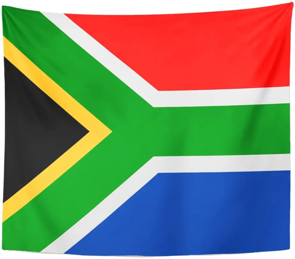 Tapestry African South Africa Flag Badge Button Cartoon Celebration Election Tapestries Wall