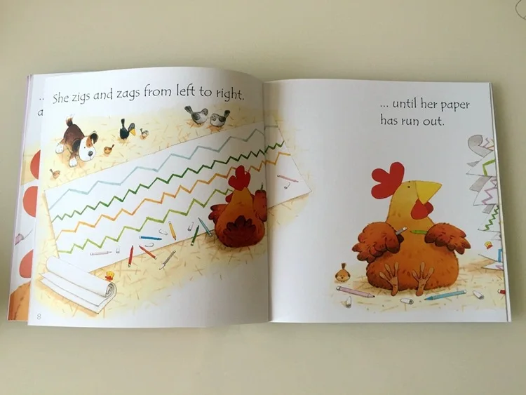 Usborneフォニックスの読者英語の本、pの子供、幼児教育、単語の文の