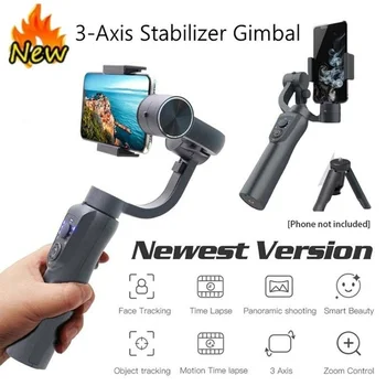 

3-Axis Handheld Gimbal Stabilizer Active Track Focus Pull & Zoom Wireless Bluetooth Remote Control Phone PTZ Action Camera
