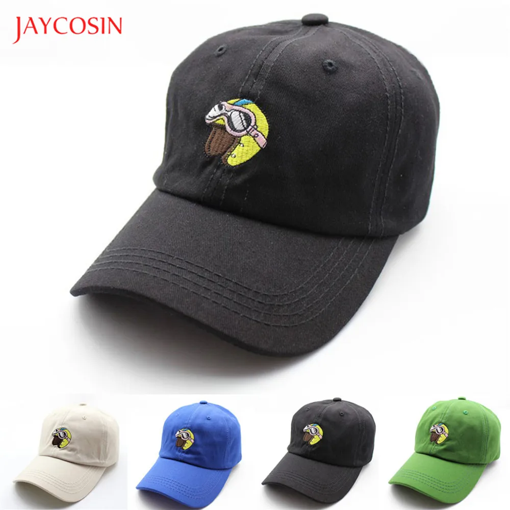 Joycosin унисекс уличная хлопковая бейсболка Повседневная Женская Мужская винтажная женская мужская шапка с мультяшной вышивкой Регулируемая Спортивная Кепка
