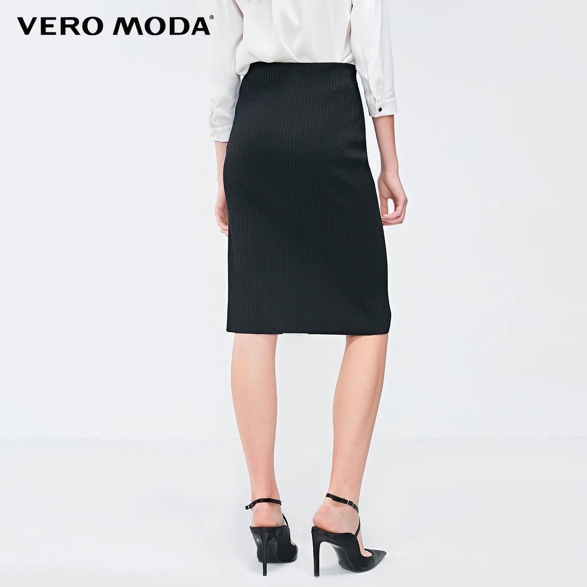 Vero Moda Женская трикотажная юбка-карандаш с декоративными пуговицами спереди | 31911J501