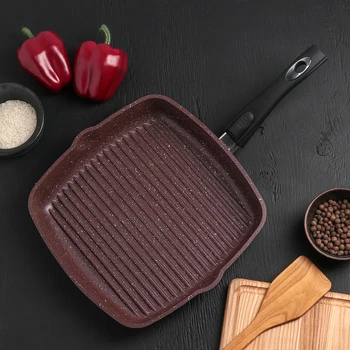 

Grill pan "Chocolate", 28 × 28, removable handle