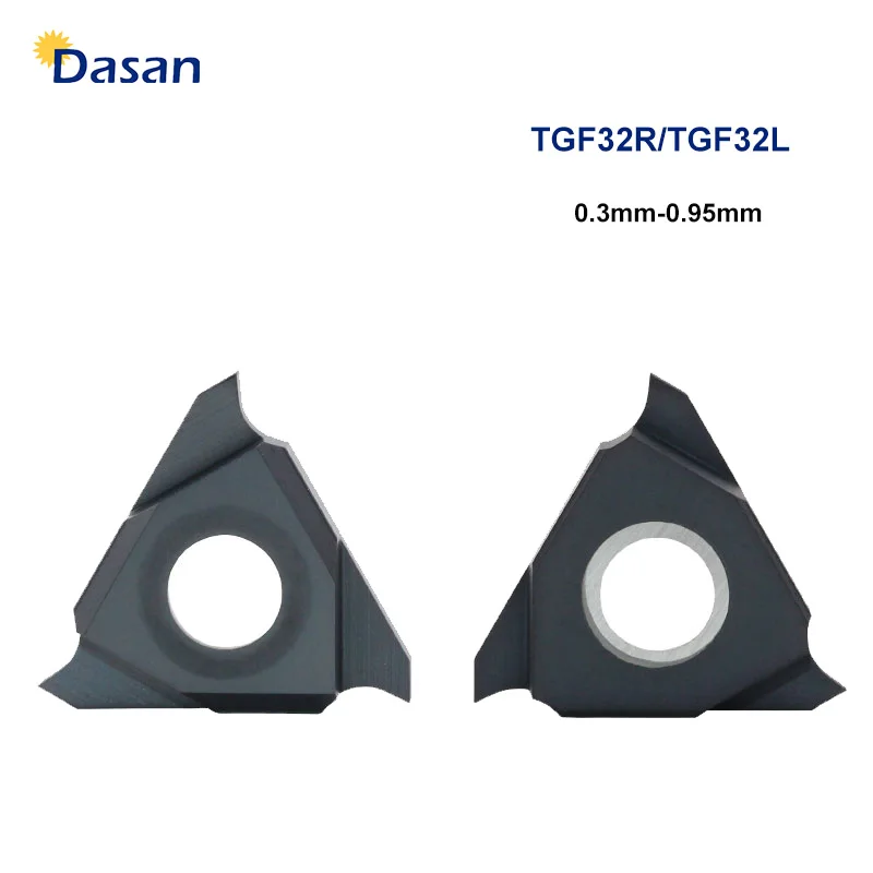 

10pcs TGF32R 030 040 050 060 075 080 085 090 Carbide Turning Inserts Cutting Balde for Grooving Holder CGBR SGBR Stainless Steel