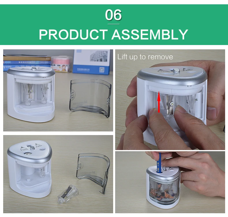 Tenwin электрический карандаш Автоматическая точилка для карандашей милые механические лезвия с контейнером Tenwin батарея для детей канцелярские принадлежности