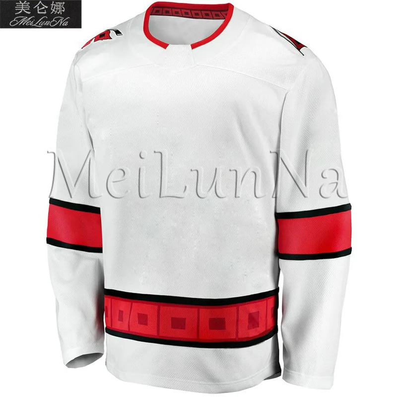 

Sebastian Aho Blank Staal Andrei Svechnikov Justin Williams New Road White Jerseys