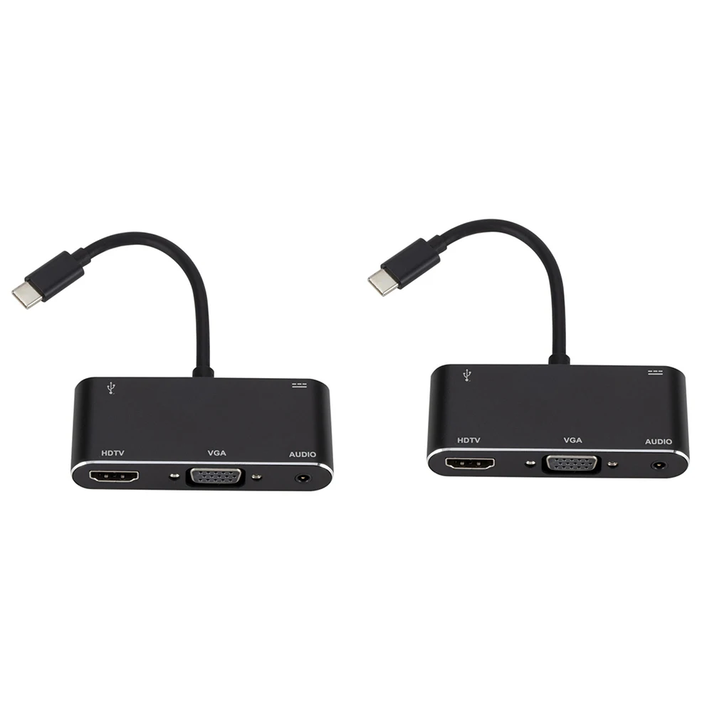 5 в 1 USB-C type-C к HDMI концентратор адаптер VGA кабель аудио USB 3,0 PD конвертер адаптер
